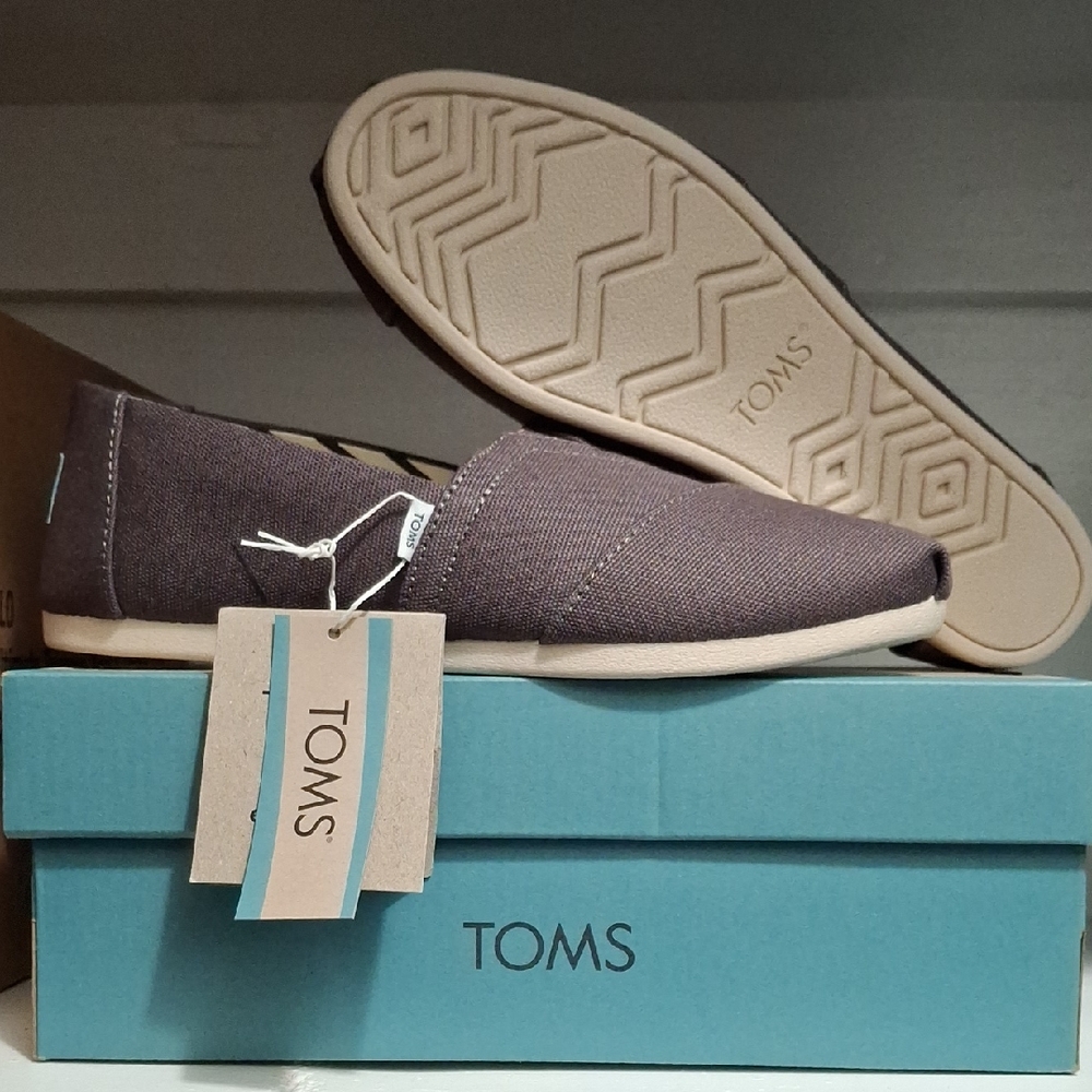 TOMS Women's Slip-On Loafers - Dark Gray